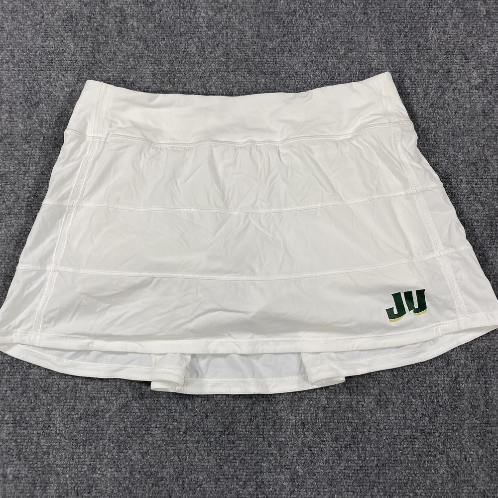 Lululemon Pace Rival Skirt Womens 8 Tall White JU‎ Dolphins Jacksonville